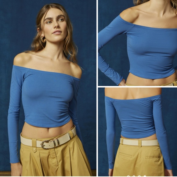 NWOT! Urban Outfitters BDG Alex Off-The-Shoulder Top - Picture 1 of 7
